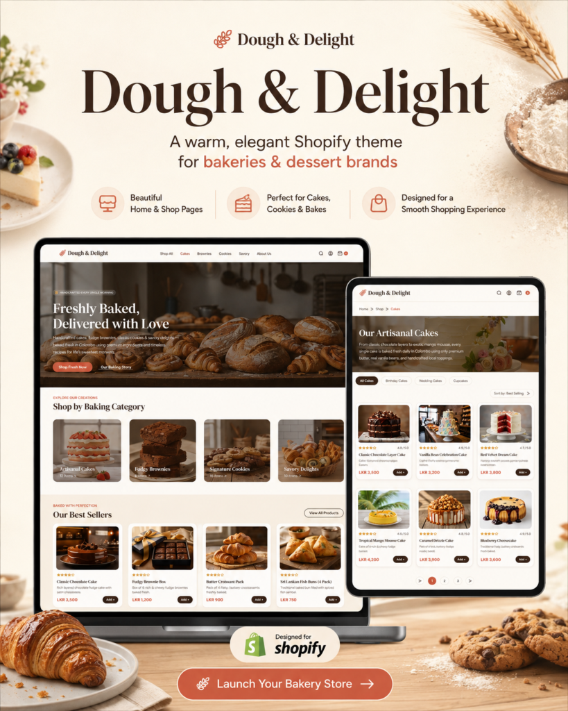 Dough & Delight — Shopify Theme for Bakeries